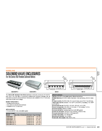 Thumbnail of document Data Sheet - SVE Solenoid Valve Enclosures